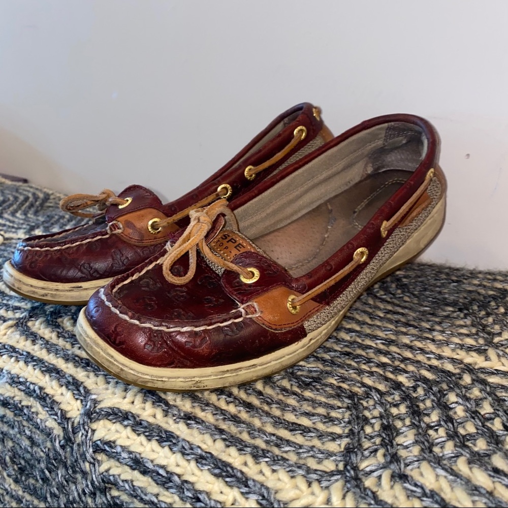 Angelfish Anchor Embossed Slip-On Boat Sperry 7.5